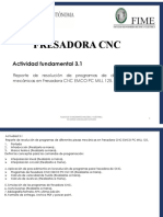 A3.1 Programas Fresadora CNC Interpolacion Lineal y Circular