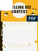 Spelling Bee Contest Flashcards Picture Description Exercises - 103307