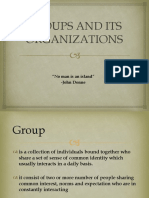Groups and Its Organizations