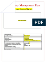 Emergency Management Plan Template