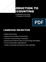1 Introduction To Accounting