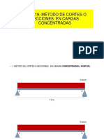 Tema 19.-Método de Cortes o Secciones en Cargas Concentradas