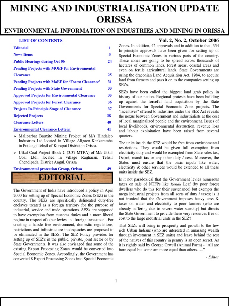 Final Mining Update - October | PDF | Iron Ore | Industries