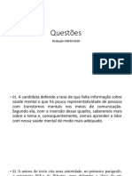 Atividade 6 Questões Redação ENEM 2020 Produção Textual - Texto Dissertativo - Argumentativo