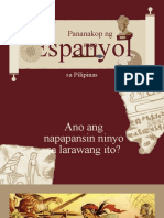 Espanyol: Pananakop NG Mga