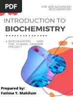 Introduction To Biochemistry