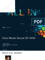 Atualização Cisco Meraki Secure SD-WAN