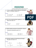 Equations of Straight Lines Practice - MathBitsNotebook (A1 - CCSS Math)