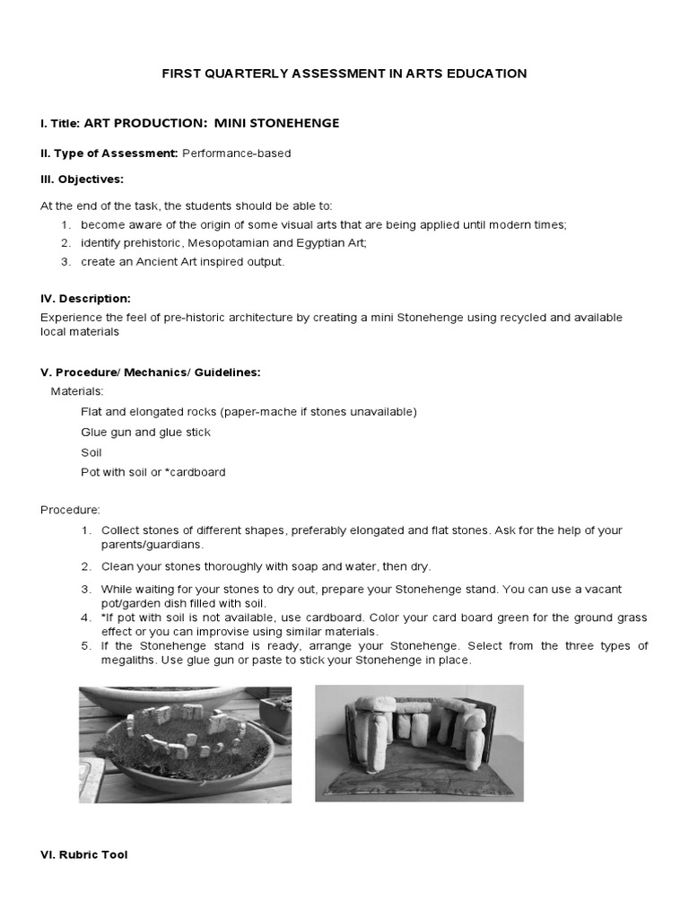 Grade 9 Arts PBA PDF