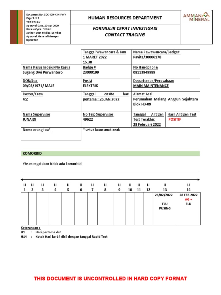 Tracing Program | PDF