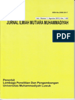 Jurnal Mutiara Muhammadiyah Vol 1 No 1, Agustus 2012