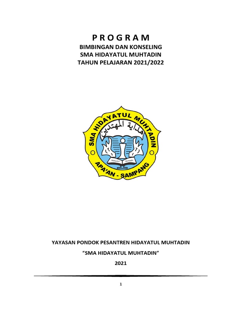Program BK SMA Hidayatul Muhtadin 2021 | PDF | Karier & Perkembangan