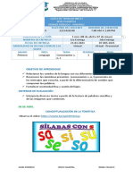 1° Guías de Aprendizaje en Casa Primero 08 de Abril A 07 de Mayo 2021