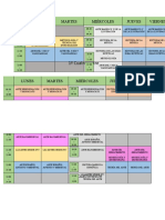 Horarios Cuatrimestres Universidad 2023