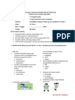 Soal PTS 2 Mapel PJOK Kelas II