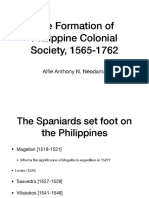 The Formation of Philippine Colonial Society