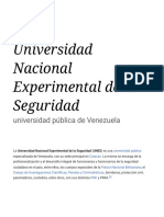 Universidad Nacional Experimental de La Seguridad - Wikipedia, La Enciclopedia Libre