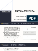 Energía Específica