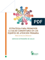Estrategia Salud Comunitaria Area de Salud Badajoz 1