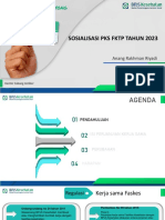 Sosialisasi PKS FKTP 2023-FKTP