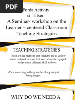 Teaching Strategies