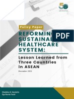 CSIS Policy Brief Reforming Sustainable Healthcare System Lesson Learned From Three Countries in ASEAN