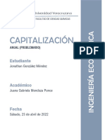 Capitalización anual: problemas de inversión y presupuestos