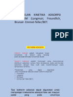 Pemodelan Kinetika Adsorpsi Isotherm