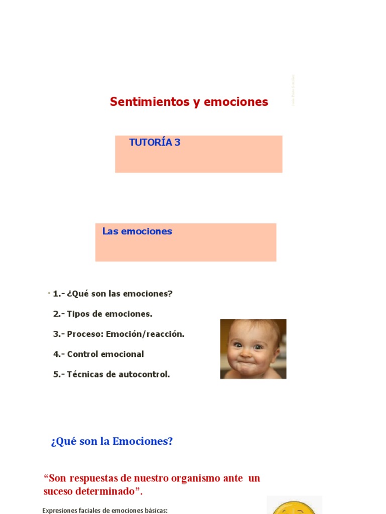 Control y Expresión de Emociones | PDF | Las emociones | Asco