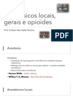 Anestésicos locais, gerais e opioides (1)