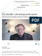 Peter Sloterdijk - "A Vida Atual Não Convida A Pensar" - Internacional - EL PAÍS Brasil