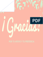 ¡Gracias Por Su Preferencia!