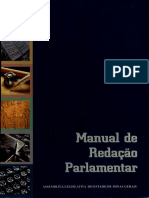 Manual de Redação Parlamentar: Assembléia Legislativa Do Estado de Minas Gerais