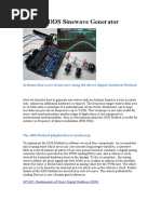 Arduino DDS Sinewave Generator