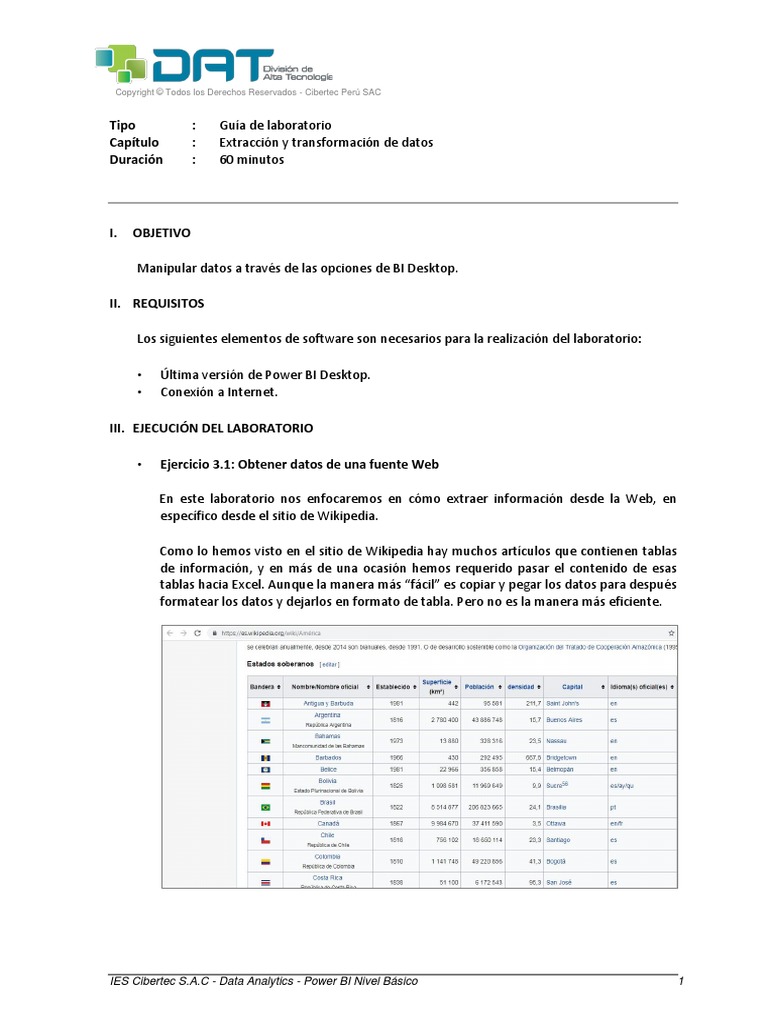 06 Guia De Laboratorio 1 Pdf Red Mundial Internet Y Web