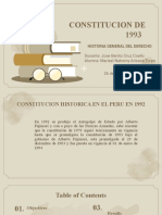 Constitucion de 1993: Historia General Del Derecho