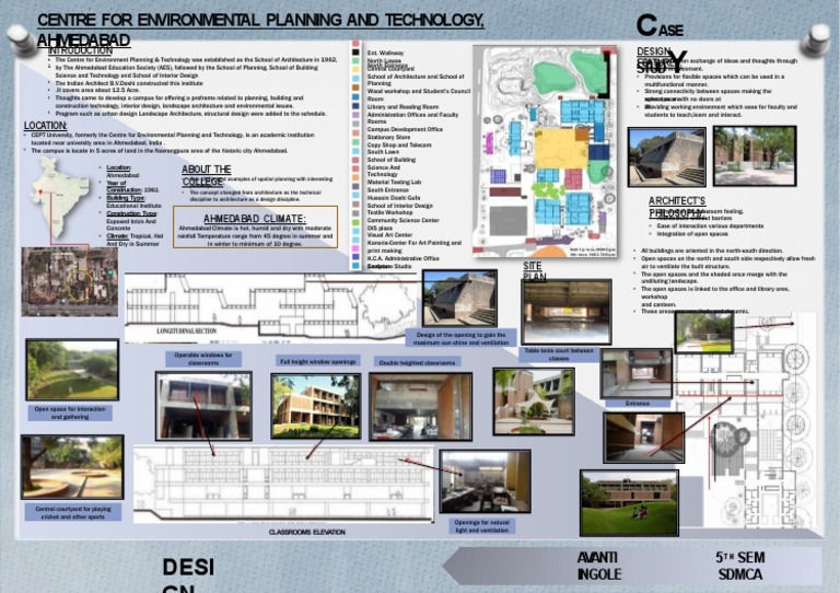 CEPT University Ahmedabad Case Study | PDF | Landscape | Climate