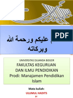 ULUMUL HADITS Pertemuan-9