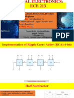 Unit 3 - Lecture 17 and 18 - Decoder - MUX - Demux - Combinational Circuits