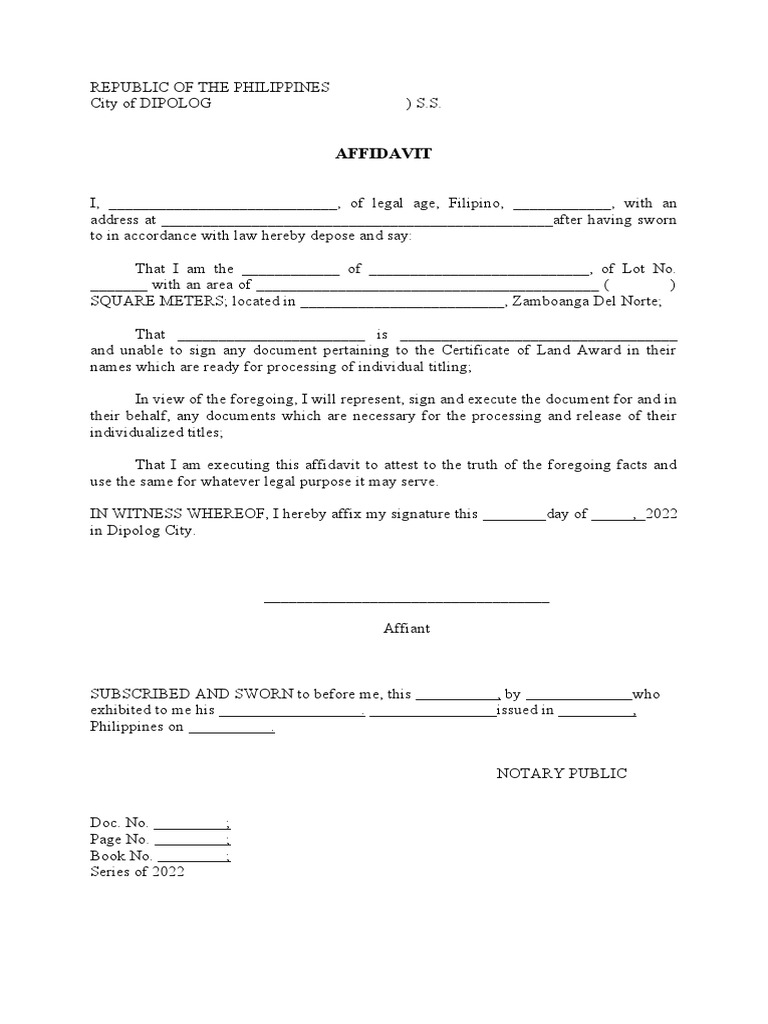 Affidavit of Representation (2) .1 PDF