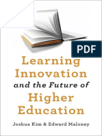 Learning Innovation and Future of Higher Education