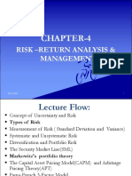 Chapter # 4 Risk-Return Analysis & Management