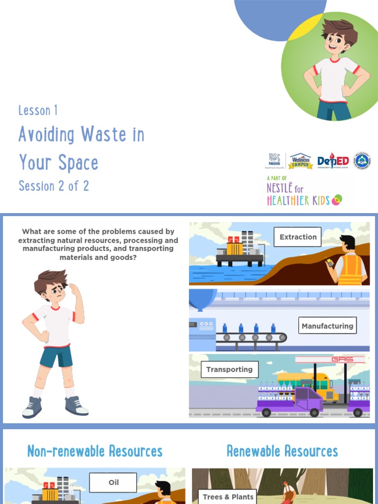 Lesson 1 - Avoiding Waste in Your Space Session 2 PowerPoint | PDF
