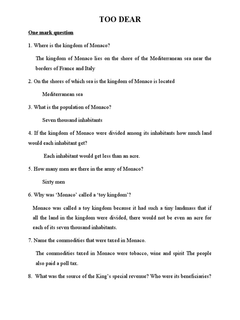 Final Notes On Too Dear. | PDF | Prison | Taxes