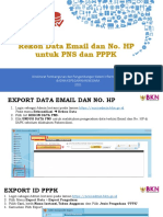 Panduan Rekon Email Dan No. HP v1.1