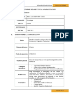 INFORME DE ASISTENCIA A CAPACITACIÓN - Azucena