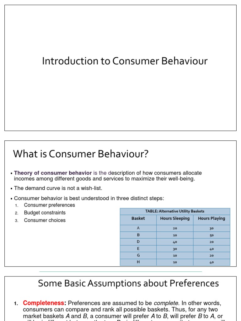 Understanding Consumer Behavior Basics | PDF