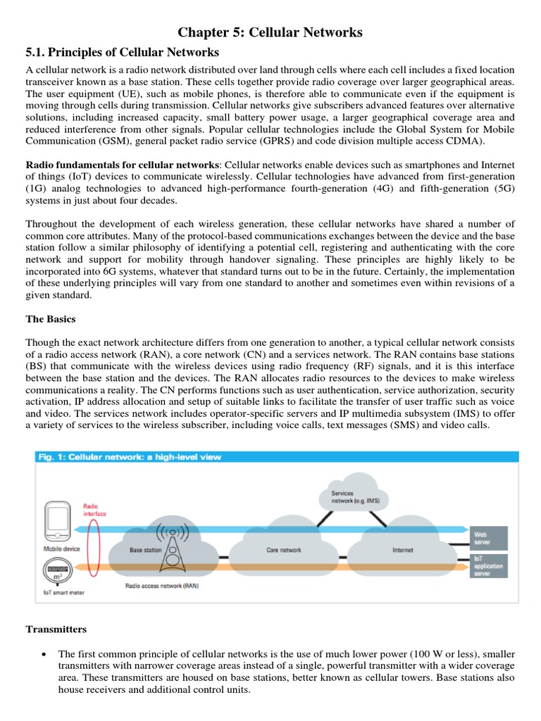 Principles of 1G Cellular Networks | PDF | 4 G | Cellular Network