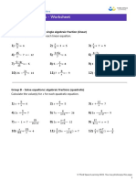 Algebraic Fractions