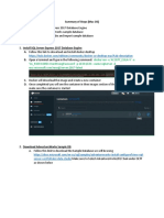 Summary of Steps To Setup SQL Server Lab Environment - Mac - v1